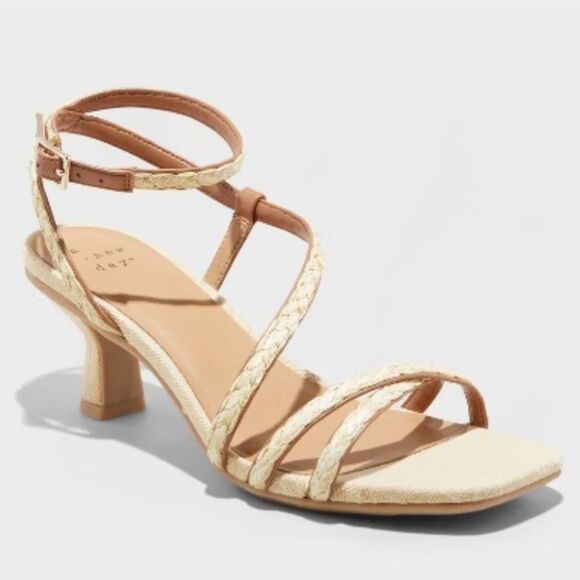 A New Day Women's Irena 2" Heels with Ankle Strap Size 9.5 - Picture 1 of 9